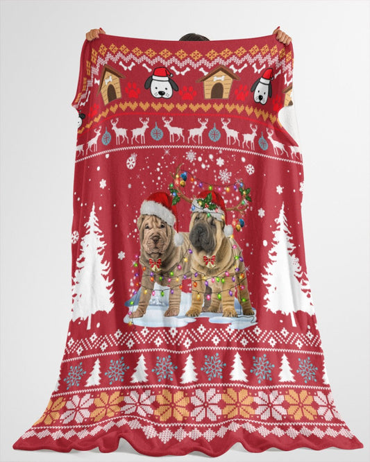 Fashionable And Casual Pet Print Home Blanket