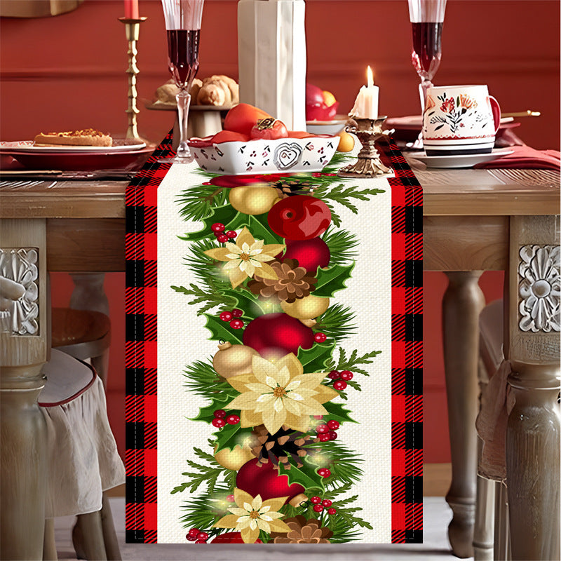 Christmas Print Table Runner