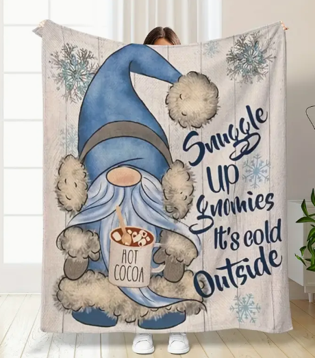 Fashionable And Casual Christmas Print Home Blanket