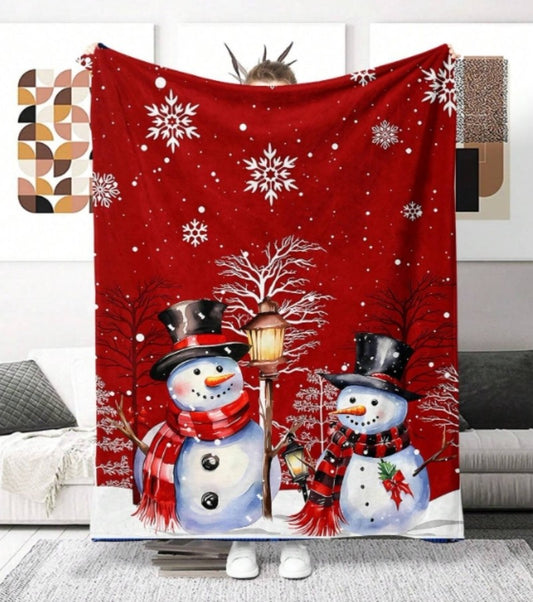 Fashionable And Casual Christmas Print Home Blanket