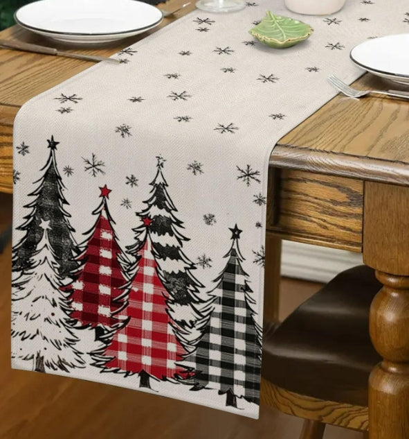 Christmas Print Table Runner