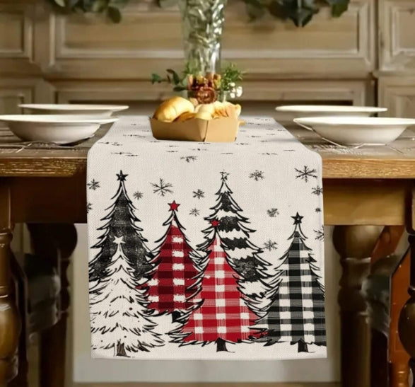 Christmas Print Table Runner