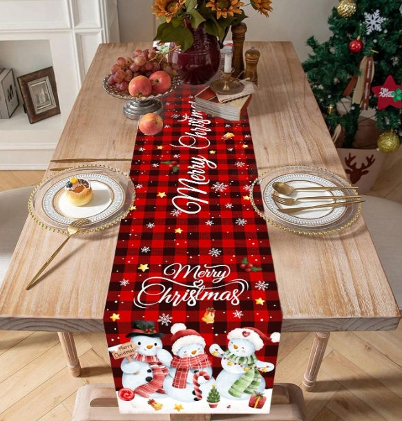 Christmas Print Table Runner