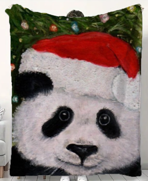 Fashionable And Casual Christmas Print Home Blanket