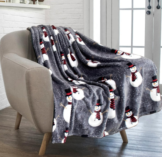 Fashionable And Casual Christmas Print Home Blanket