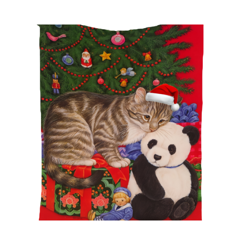 Fashionable And Casual Christmas Print Home Blanket