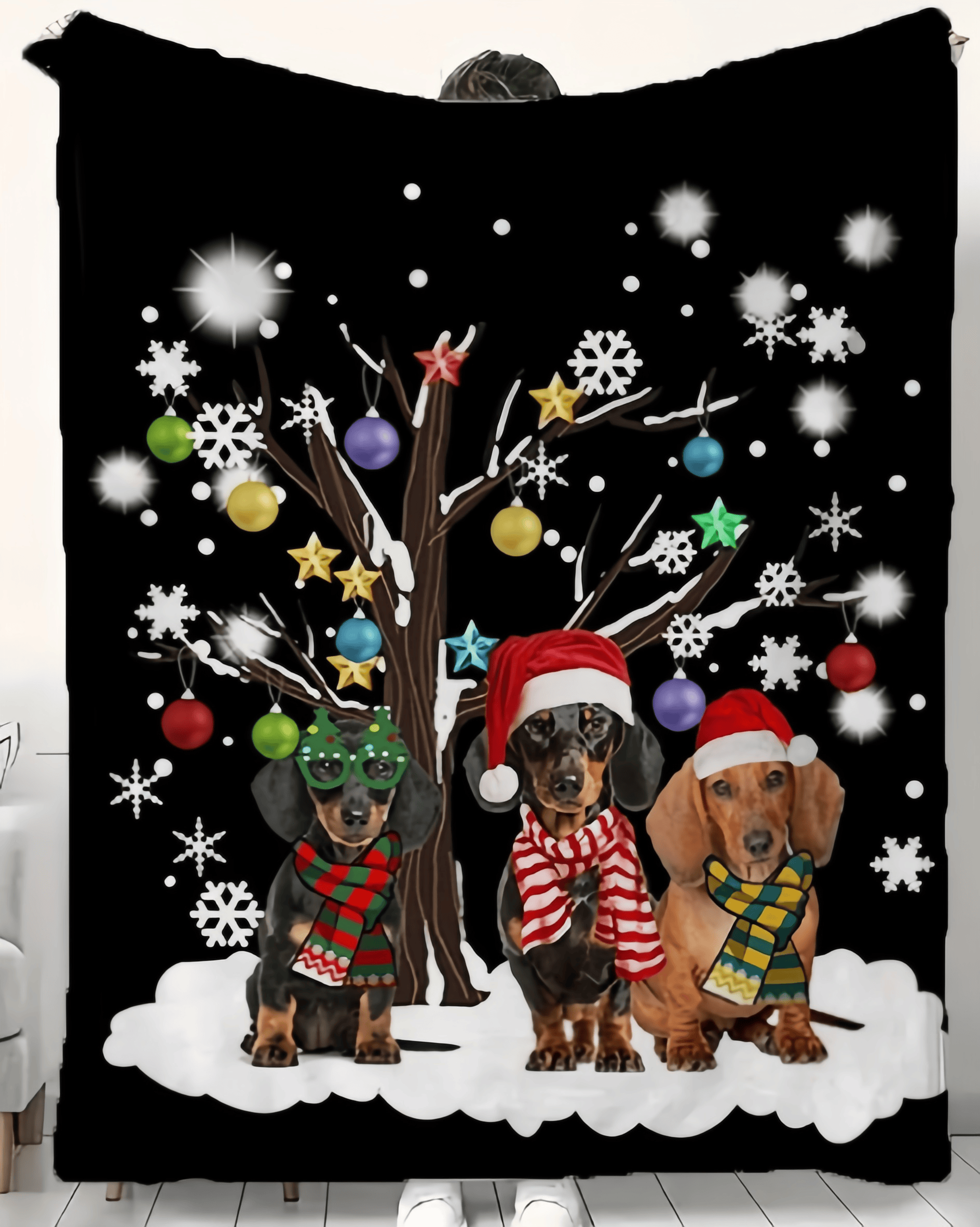 Fashionable And Casual Christmas Print Home Blanket