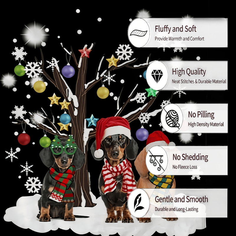 Fashionable And Casual Christmas Print Home Blanket