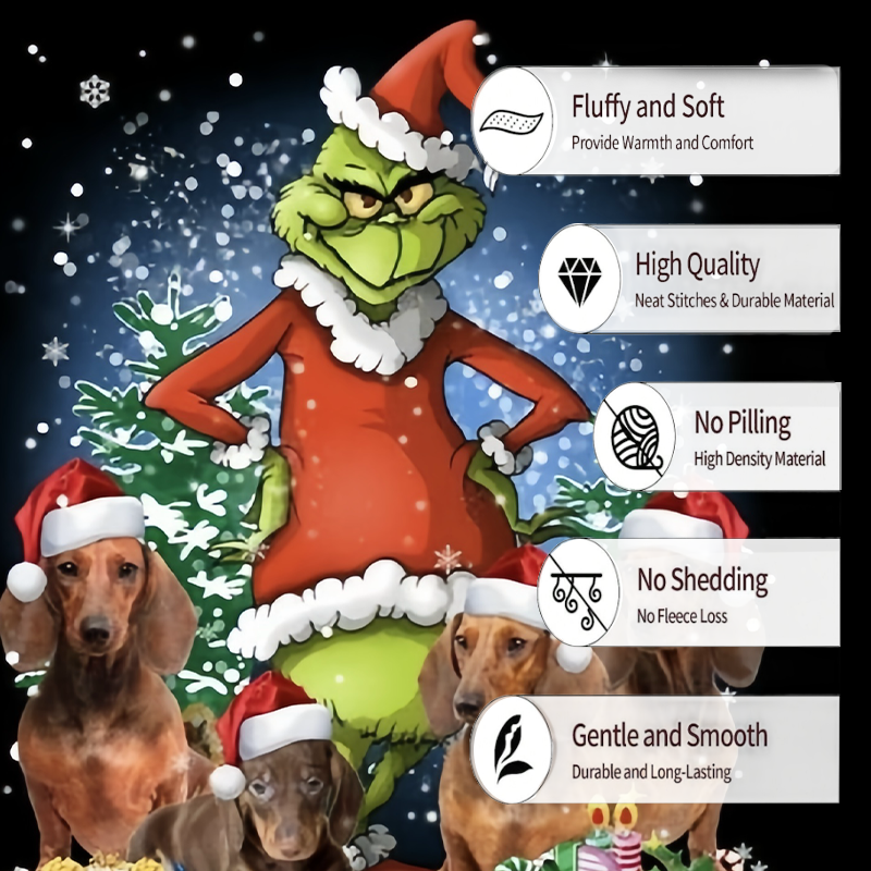 Fashionable And Casual Christmas Print Home Blanket