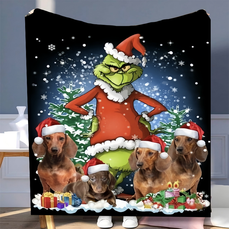 Fashionable And Casual Christmas Print Home Blanket
