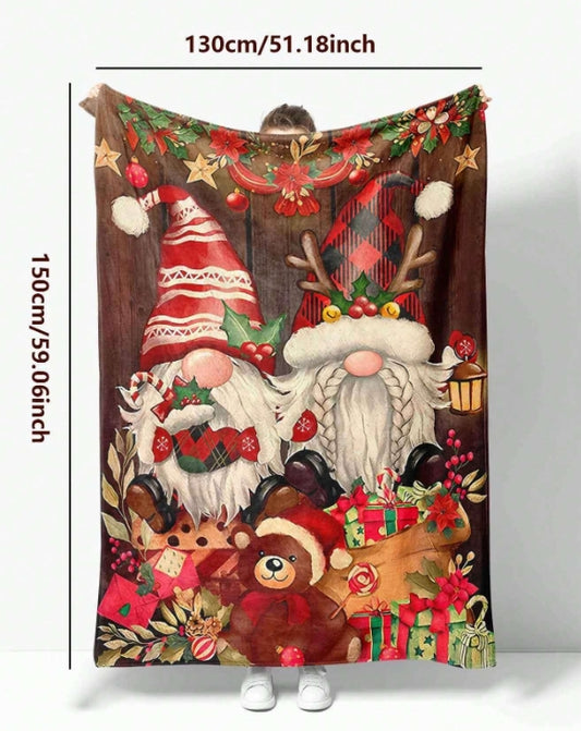 Fashionable And Casual Christmas Print Home Blanket