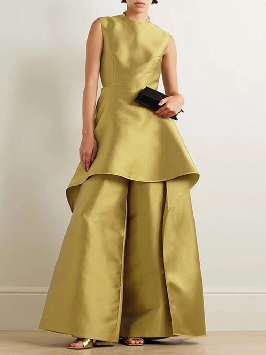 Casual Fashion Sleeveless Ruffle Jumpsuit