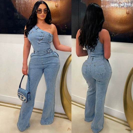 Fashionable And Elegant Off-Shoulder Jumpsuit