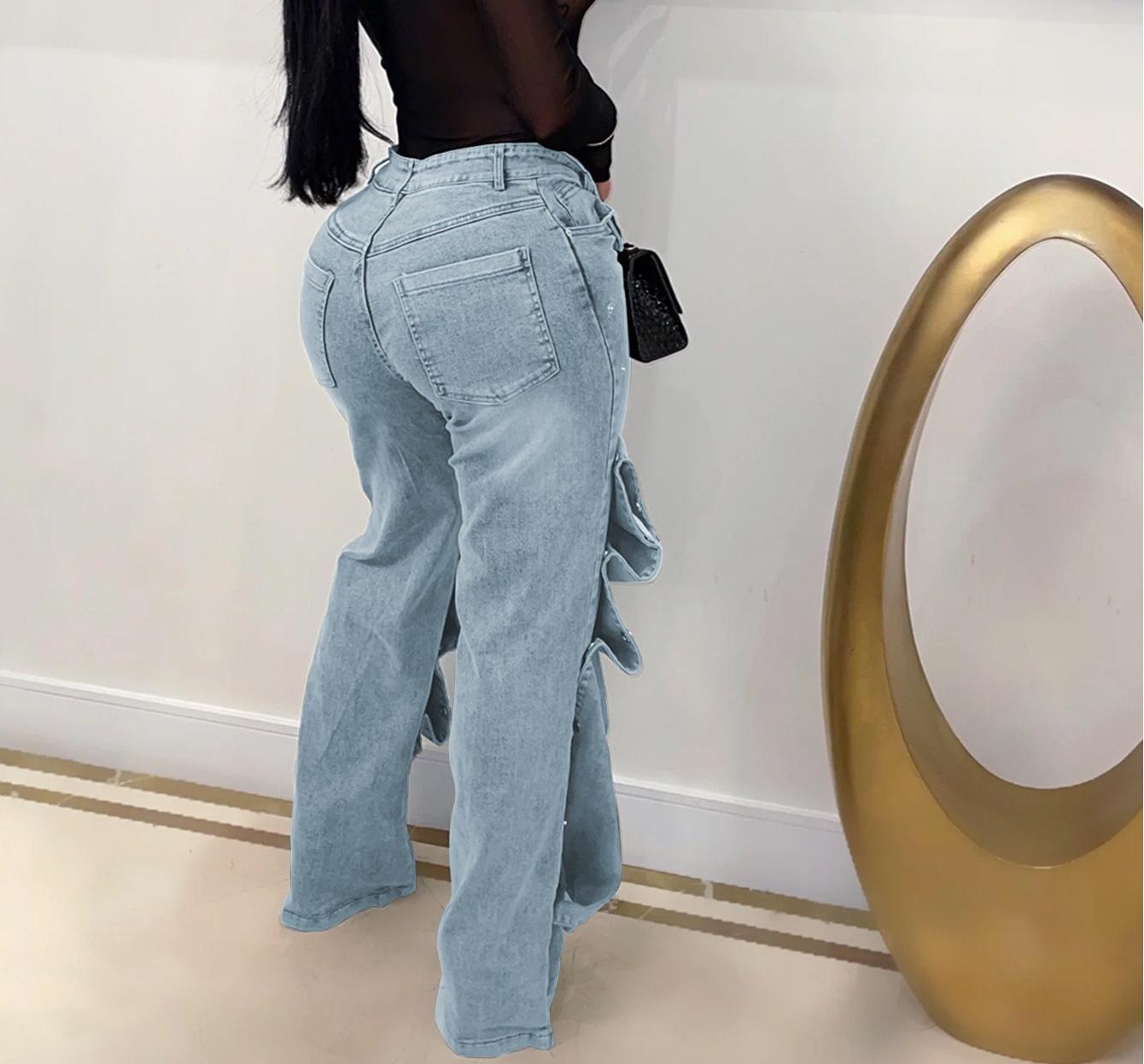 Stylish And Elegant Pocket Jeans