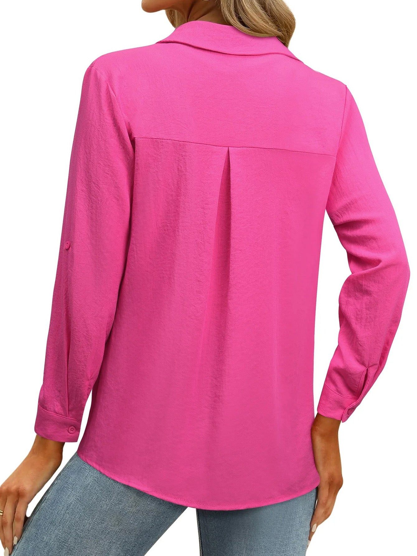 Rhinestone Tassel Button-Down Shirt