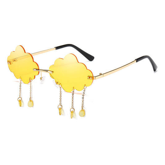 Clouds Raindrops Irregular Sunglasses
