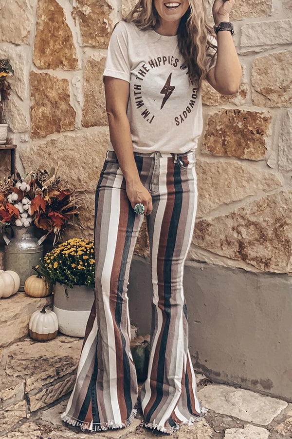 Amazing Stripe Bell Bottoms