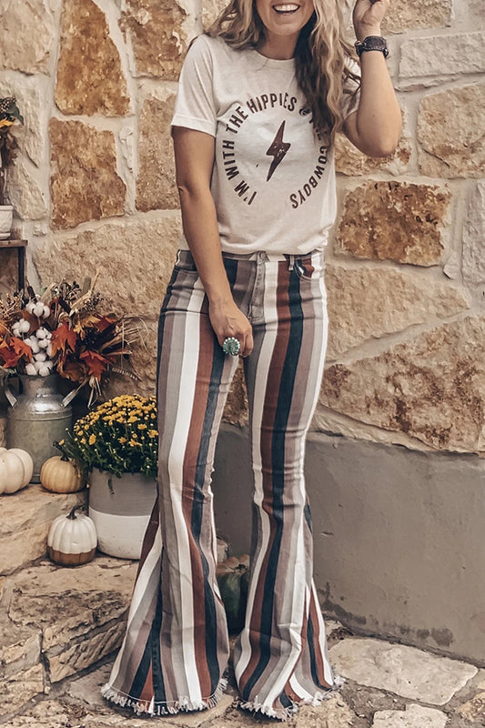 Amazing Stripe Bell Bottoms