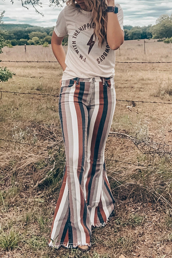 Amazing Stripe Bell Bottoms