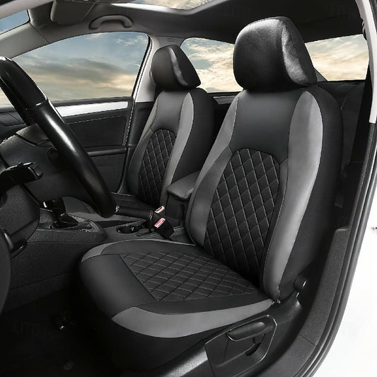 Car Seat Covers Full Set Car Seat Covers Full Set Front Seats Rear Bench Universal Fit 5 Seat Covers Black Red Blue Grey 2024 - $37.99