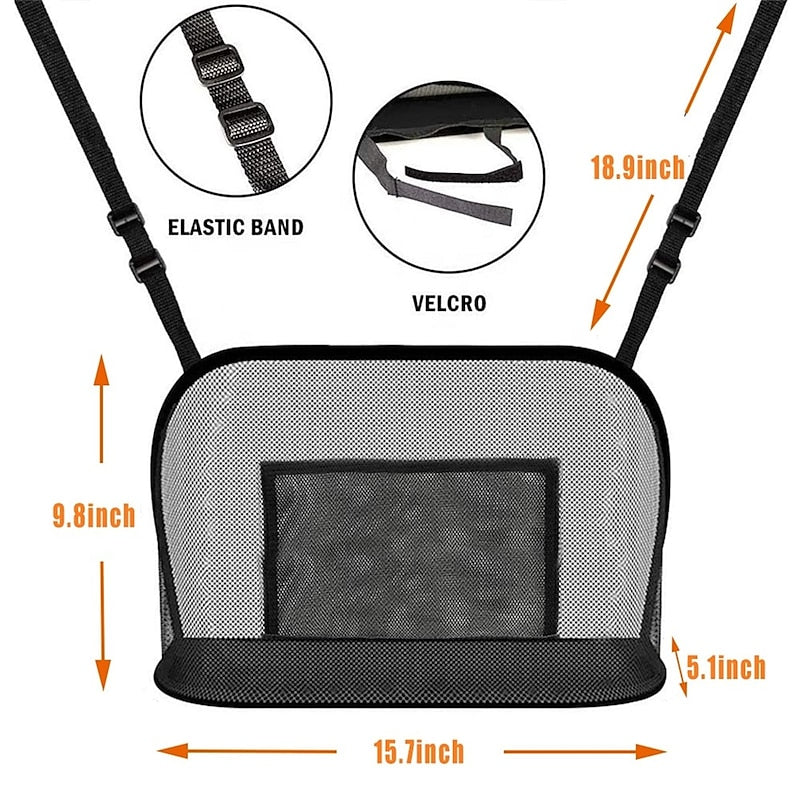 Car Net Pocket Handbag Holder. Durable Car Seat Storage and Handbag Holding Net. Thickened Polyester Fiber Hanging Storage Bag Between Car Seats for C