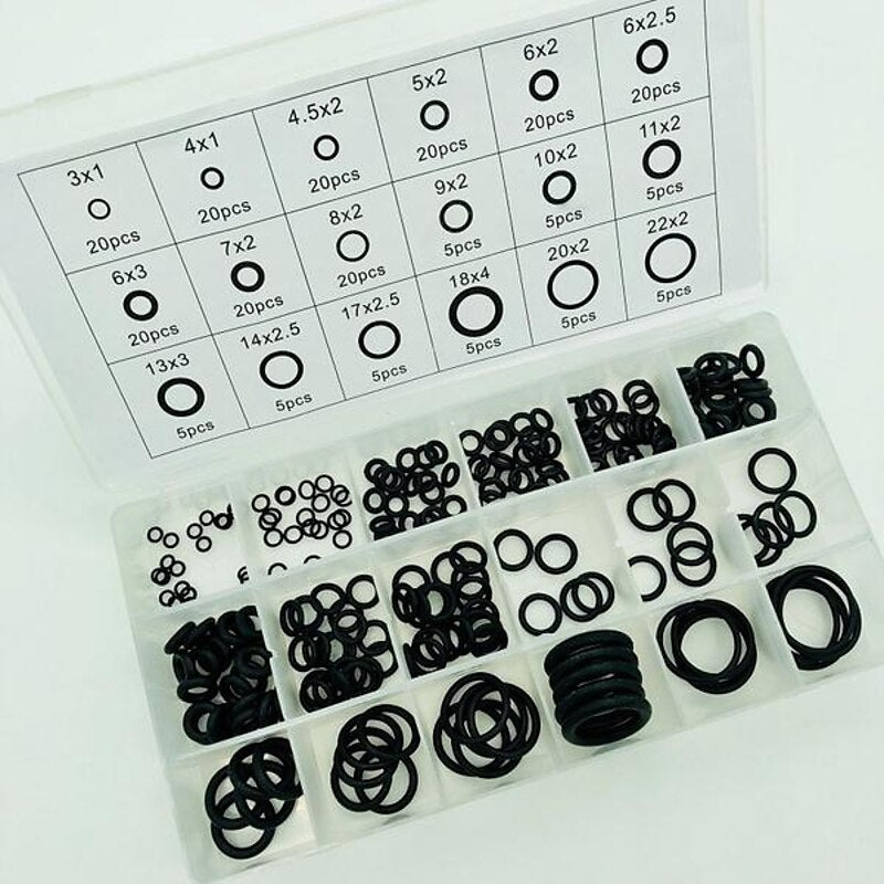225Pcs Rubber O-Ring Washer Seals Assortment Black For Car 18 Sizes 2024 - $7.99