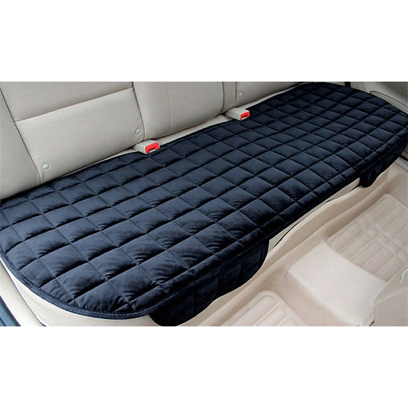 Plush Plaid Thicken Warm Car Seat Cushion Pad Car Seat Protector Car Front Rear Seat Covers For Car SUV Truck Car Accessories 2024 - $28.99