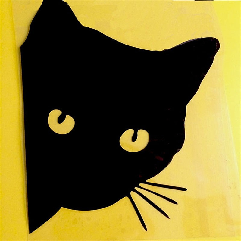2pcs Car Black Cat Peeking Sticker Funny Vinyl Decal Car Styling Decoration Accessories Auto Exterior Decor For Car 2024 - $7.99