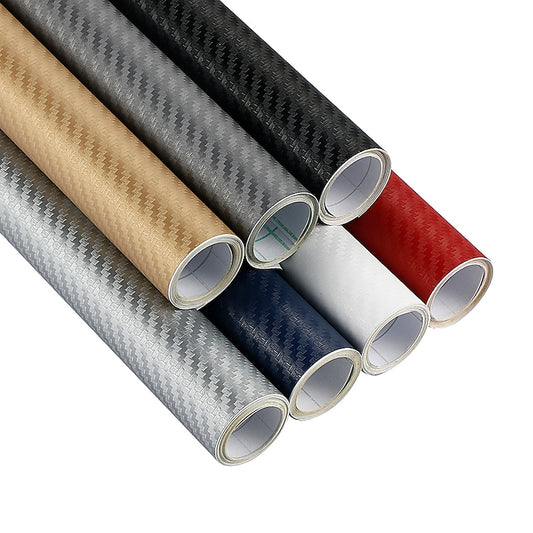 StarFire 1pcs 127X30CM 3D Colored Carbon Fiber Sticker Roll Film Wrap Car Motorcycle Universal DIY Styling Vinyl Decal with 12 Colors 2024 - $7.99