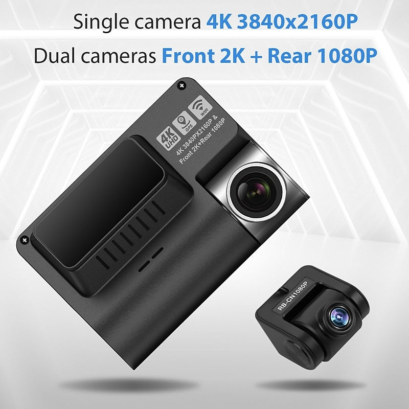 V55 1080p / 1440P / 2160P New Design / HD / Boot automatic recording Car DVR 170 Degree Wide Angle 3 inch IPS Dash Cam with WIFI / GPS / Night Vision