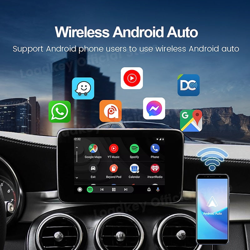 CarlinKit 4.0 CPC200-CP2A Wireless CarPlay Android Auto Adapter Compatible Built-in Wired Carplay Car Plug & Play. Available for Android Phones and iP