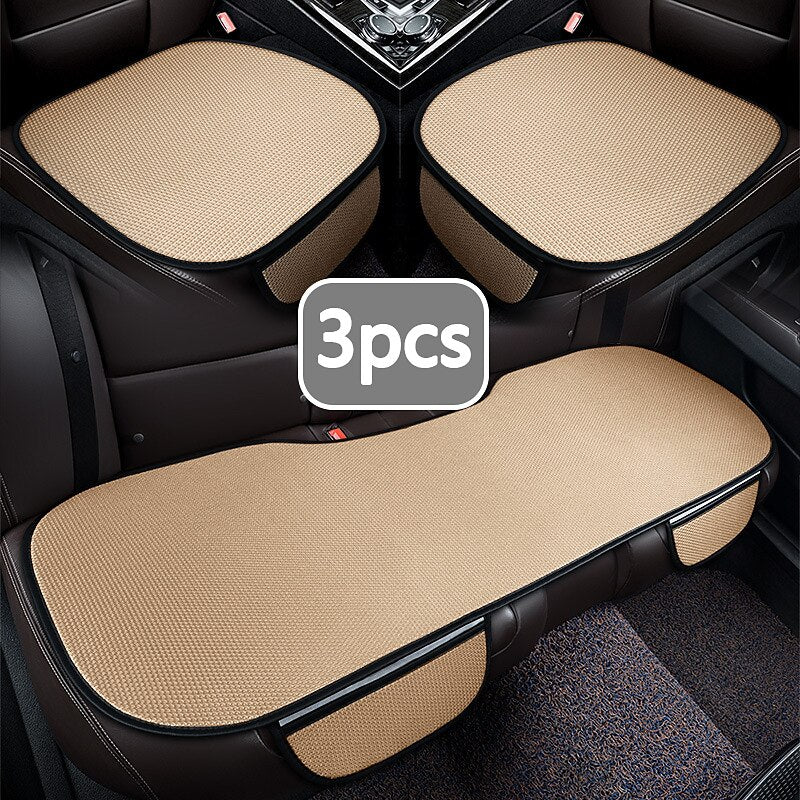 Summer Car Seat Covers Front Universal Car Seat Cushion Mat Ice Silk Auto Seat Cover protector Backseat Pad For Cars SUV 2024 - $12.99