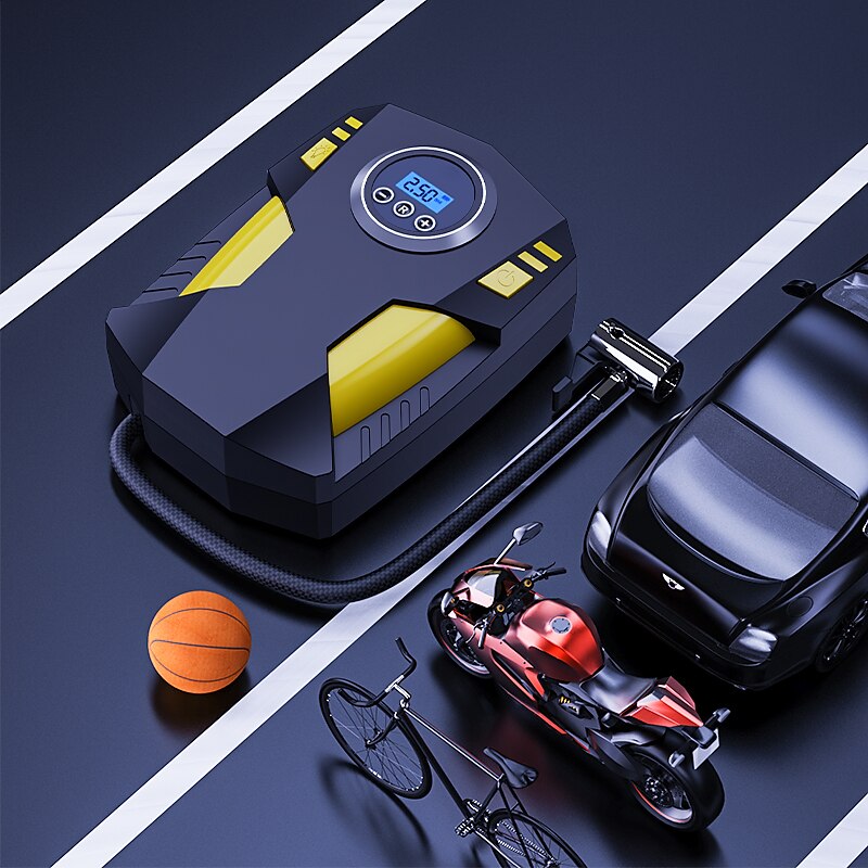 120W Car Portable Air Compressor Pump Digital Tire Inflator 150 PSI Auto Air Pump For Car Motorcycle LED Light Tire Pump 2024 - $20.99
