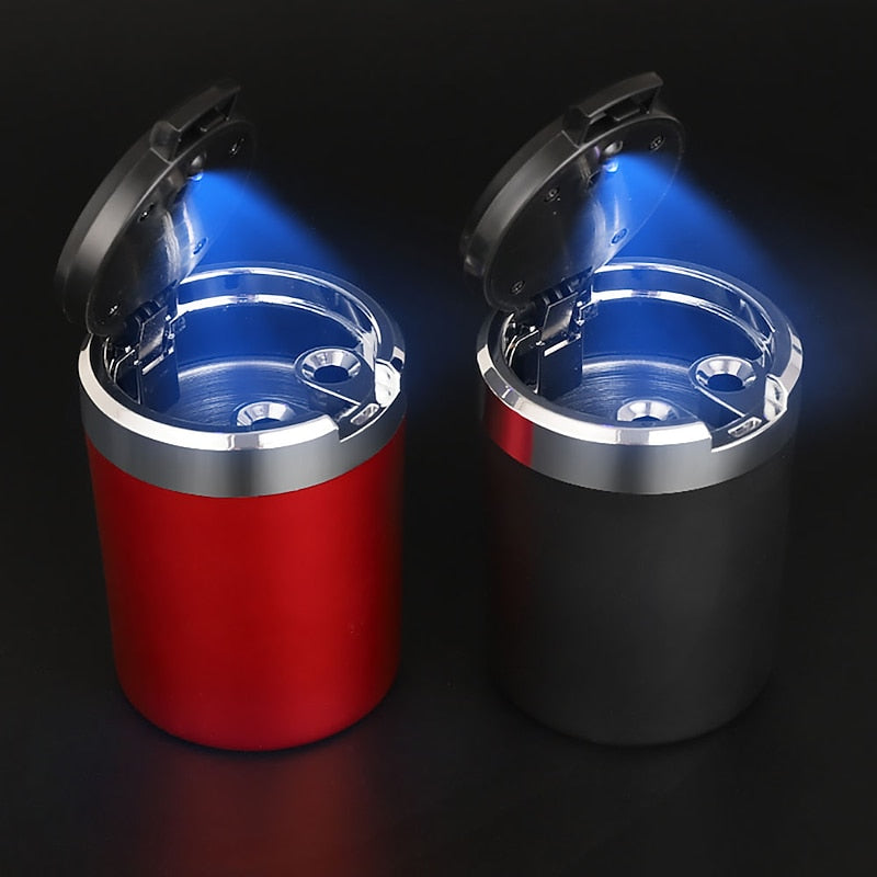 StarFire Portable Auto LED Ashtray With Blue Light Car Styling Smokeless Ash Tray For AUDI A3 A4 A5 A6 A7 A8 Accessories 2024 - GBP £7