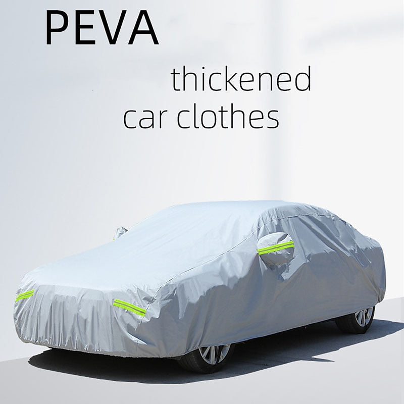 StarFire All Size High Quality Car Cover Full Cover Four Seasons Universal Thick Waterproof Sunshade Sunscreen Car Cover Reflective Warning Safety Car