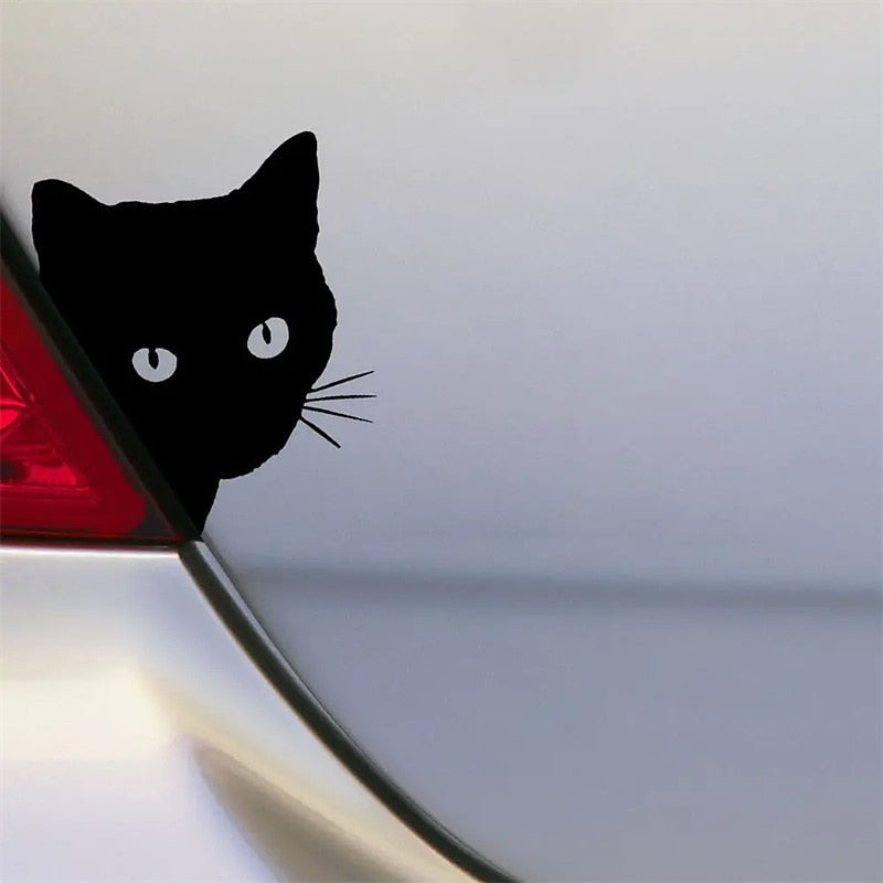 2pcs Car Black Cat Peeking Sticker Funny Vinyl Decal Car Styling Decoration Accessories Auto Exterior Decor For Car 2024 - $7.99