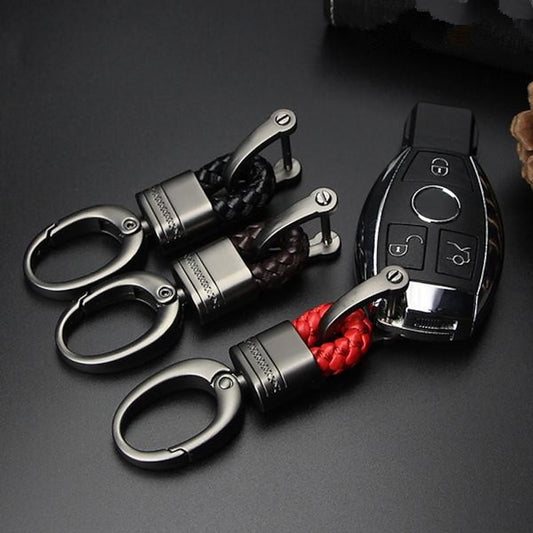 StarFire Car Key Holder Key Rings Key Chain Hand Woven Horseshoe Buckle Keychain Car Keyring  Gift Creative Auto Accessories 2024 - $6.99