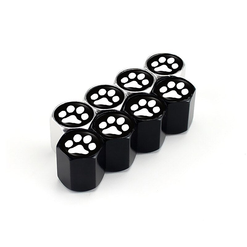 4pcs Dog Paw Tire Air Valve Caps - Universal Fit for Cars Trucks SUVs Bikes & Motorcycles 2024 - $5.99