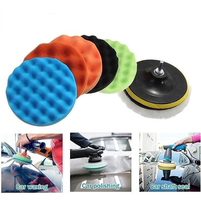 Car Polishing Sponge Pads Kit Foam Pad Buffer Kit Polishing Machine Wax Pads for Auto Motorcycle motor vehicle Removes Scratches 2024 - $9.99