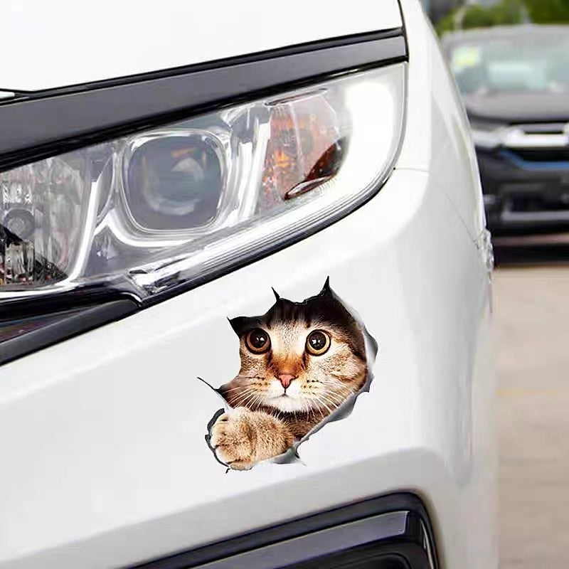 3D Car Stickers Decal Sticker For Truck Car Car Stickers Cartoon Door Stickers Car Tail Stickers Animal Cartoon Stickers 3D three-Dimensional Cute Car