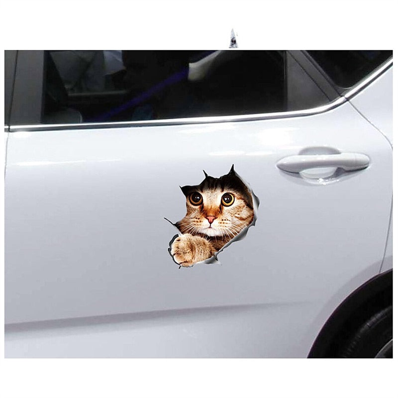 3D Car Stickers Decal Sticker For Truck Car Car Stickers Cartoon Door Stickers Car Tail Stickers Animal Cartoon Stickers 3D three-Dimensional Cute Car