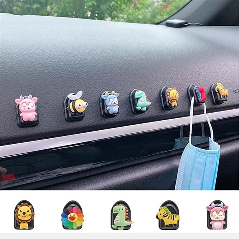 10 PCS Car Clips USB Cable Organizer Storage Car Hook Car Sticker Fastener Seat Back Hook For Cable Headphone Key Wall Hanger 2024 - $4.99