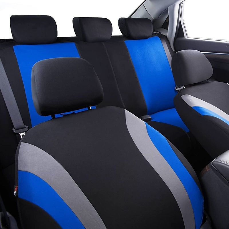 StarFire 9pcs Line Rider Universal Car Seat Cover 100% Breathable with 5mm Composite Sponge Inside 7 Colors Optional 2024 - $27.99