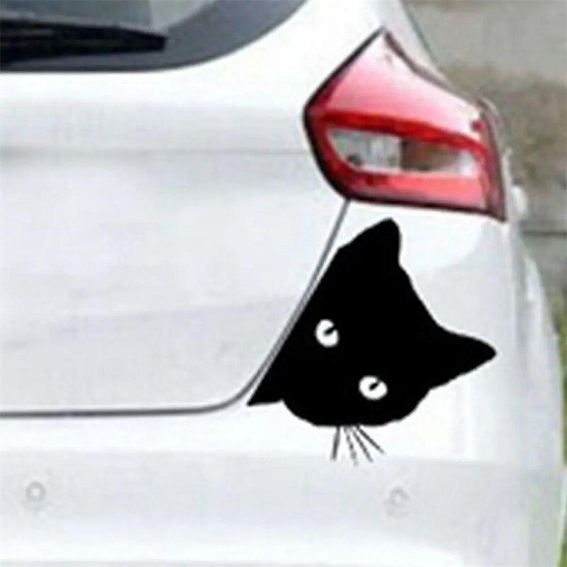 2pcs Car Black Cat Peeking Sticker Funny Vinyl Decal Car Styling Decoration Accessories Auto Exterior Decor For Car 2024 - $7.99