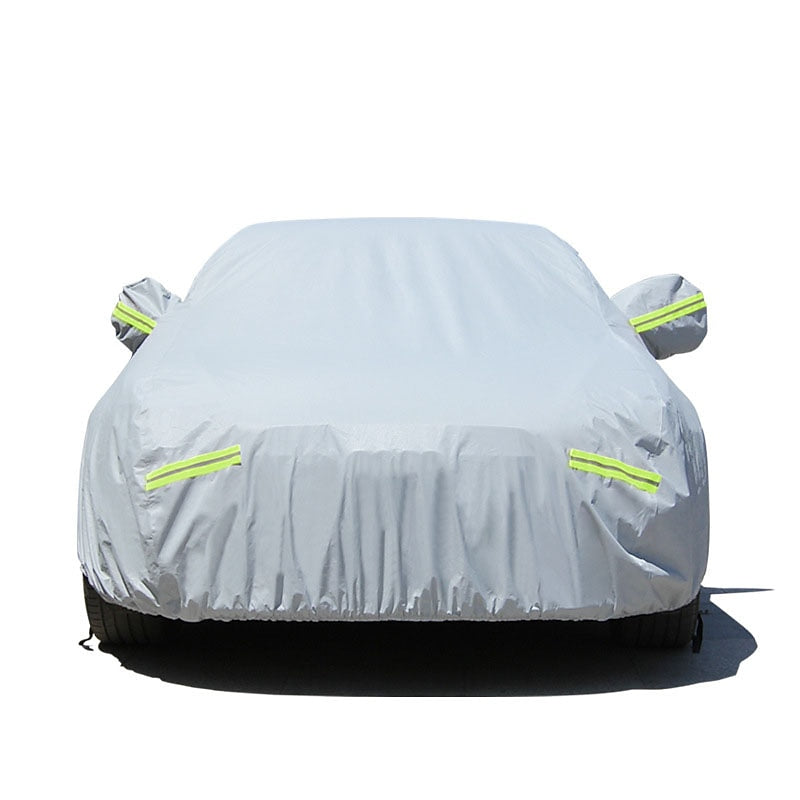 StarFire All Size High Quality Car Cover Full Cover Four Seasons Universal Thick Waterproof Sunshade Sunscreen Car Cover Reflective Warning Safety Car