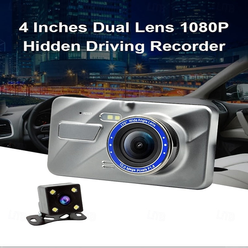 A10 1080p New Design / Full HD / HD Car DVR 170 Degree Wide Angle 4 inch IPS Dash Cam with Night Vision / G-Sensor / Parking Monitoring Car Recorder 2