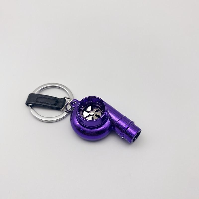 StarFire Real Whistle Sound Turbo Car Keychain Sleeve Bearing Spinning Turbo Key Chian Auto Part Turbine Turbocharger Key Ring Key Holder Accessoies 2