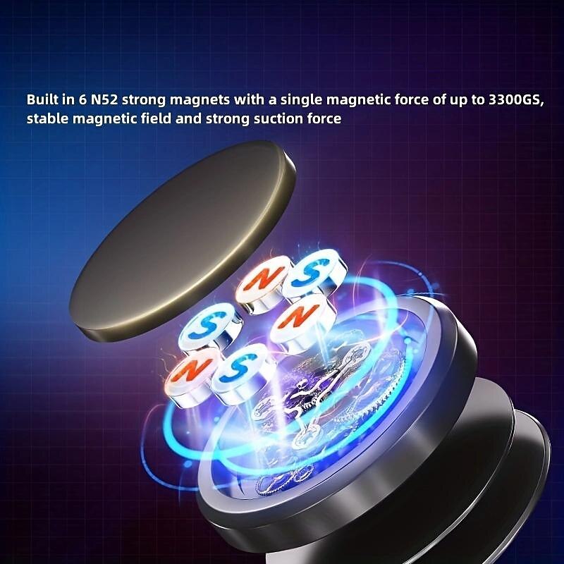 Steering Wheel Phone Holder Rotatable Anti-Slip Lazy Bracket Phone Holder for Car Compatible with All Mobile Phone Phone Accessory 2024 - RON 46.07