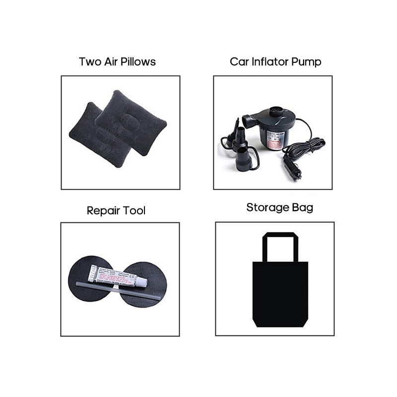 Car Air Inflatable Travel Mattress Bed Universal for Back Seat Multi Functional Sofa Pillow Outdoor Camping Mat Cushion In Stock 2024 - GBP £42