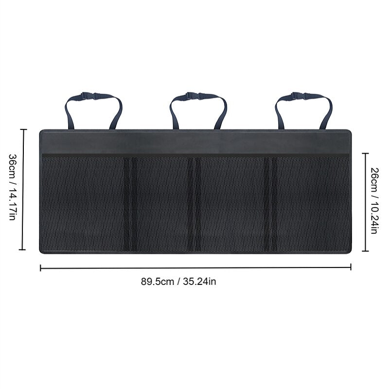 1pc Car Trunk Storage Box. Car Storage Bag. Car Finishing Box. Rear Seat Back Hanging Bag. Car Interior Supplies 2024 - GBP £10